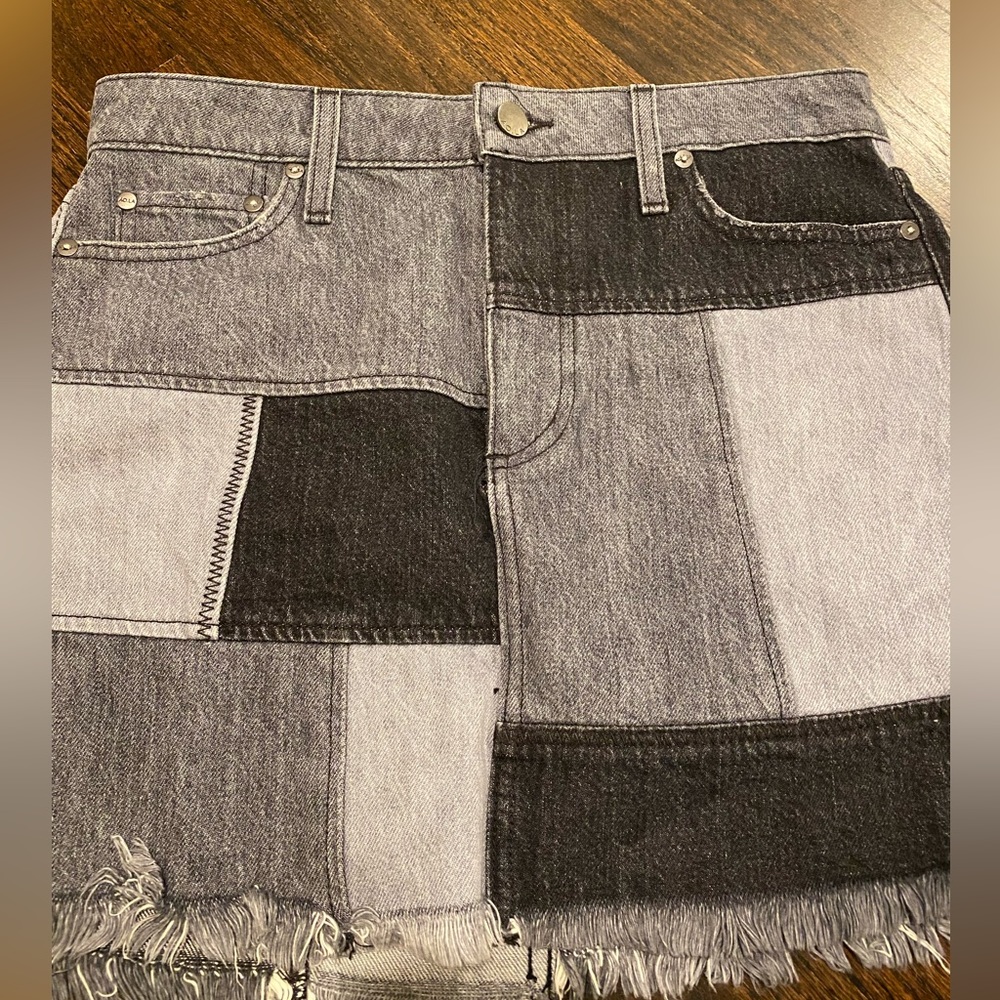Alice and Olivia mini denim skirt